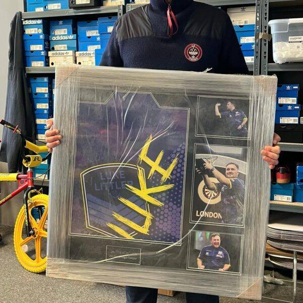 Luke Littler Framed Signed Shirt - Image 2