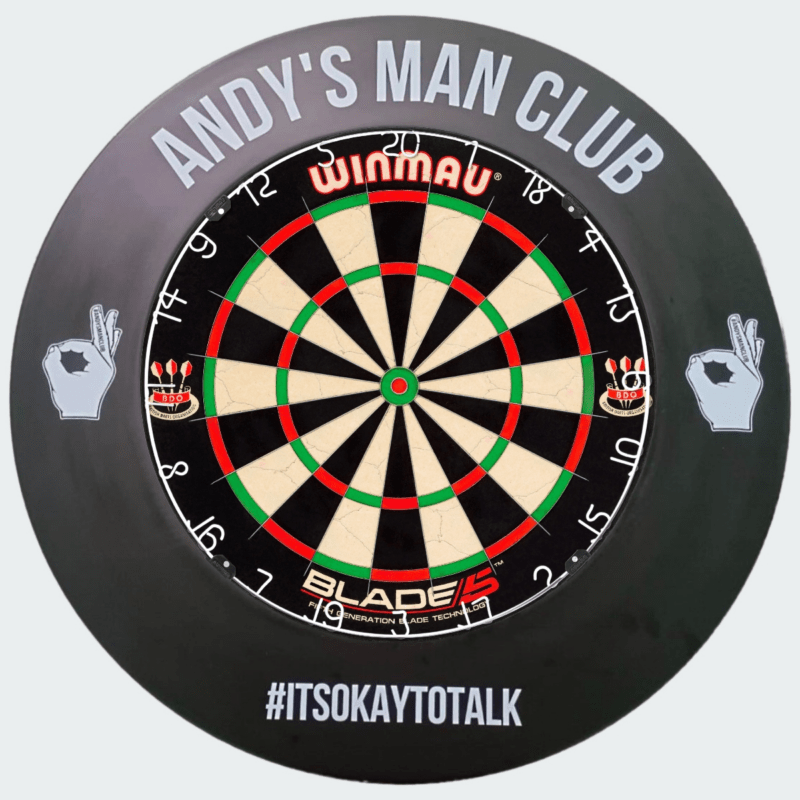 andys man club free dart board foam surround