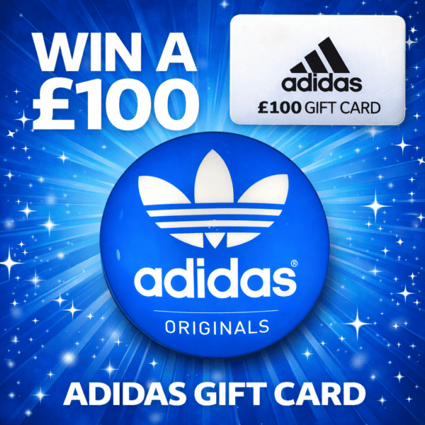 💥Win a £100 adidas Gift Card - 8p entry!