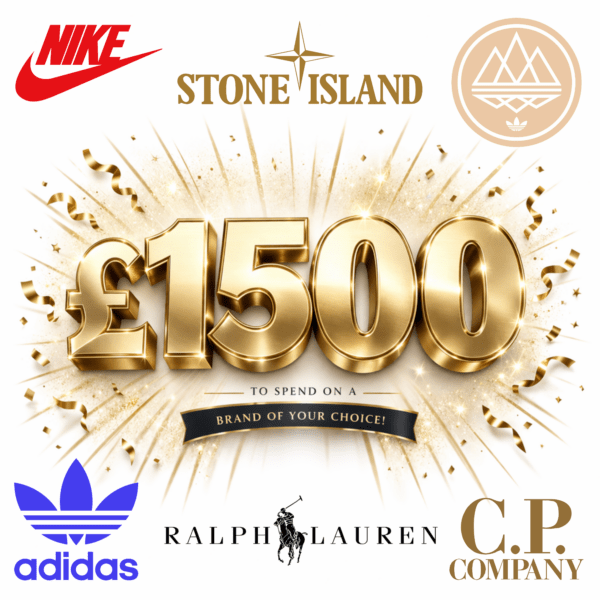 💥£1,500 to spend on a 'Brand' of your choice - £2.39 entry