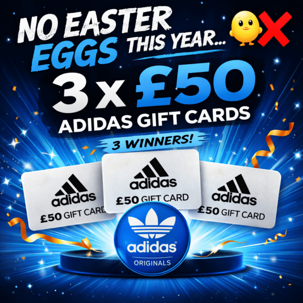 Easter Giveaway - 3 X £50 adidas Vouchers - Free Entry