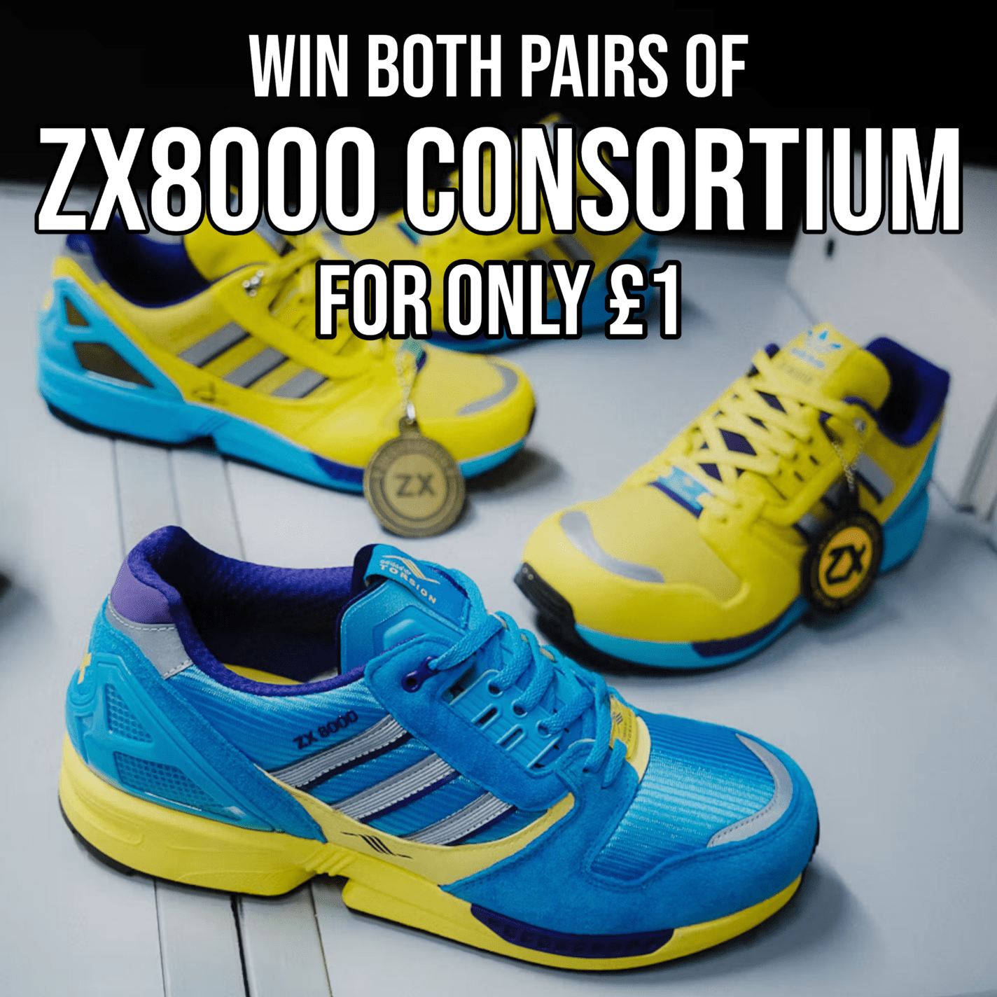 adidas ZX 8000 Consortium – Win Both Pairs for £1 - MS COMPETITIONS