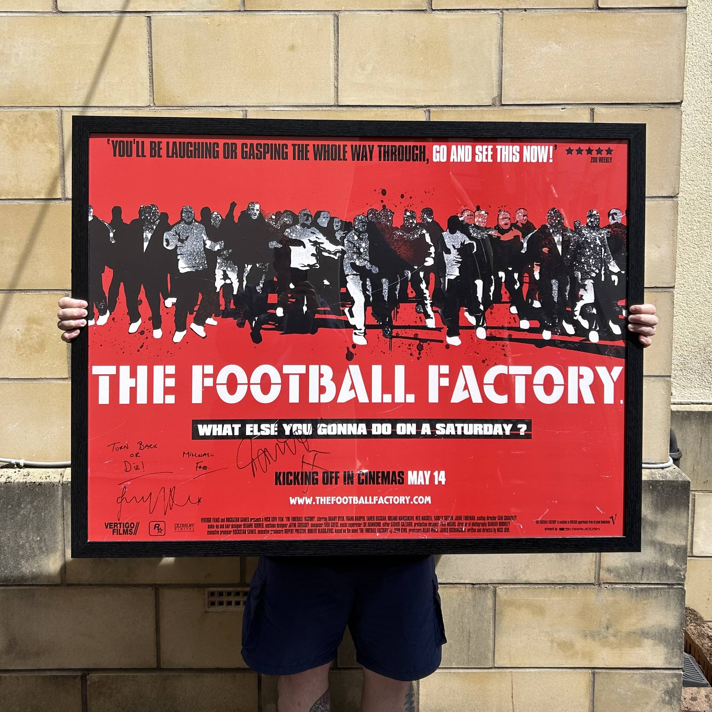 The Football Factory Original Movie Poster - Signed by Danny Dyer & Tamer Hassan - Image 4